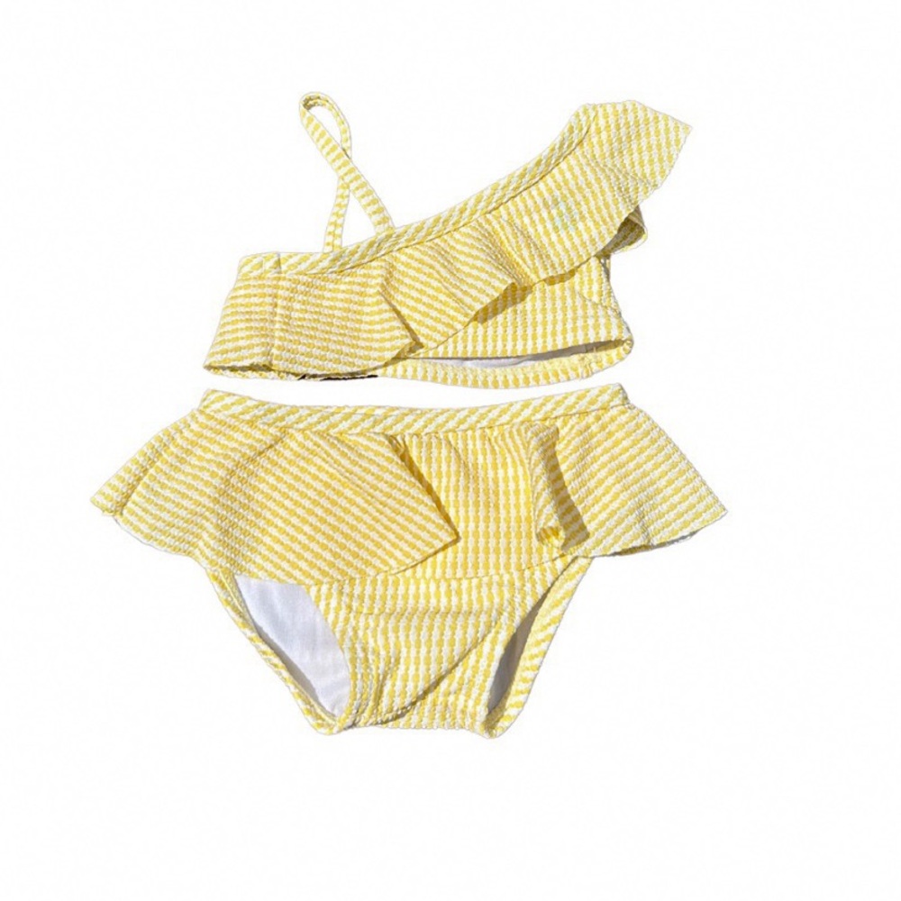 Janie and Jack 3-6m Yellow Two Piece Bathing Suit